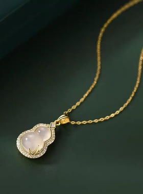 葫芦项链气质轻奢高级新款小众设计精致显瘦锁骨链颈链送女友礼物