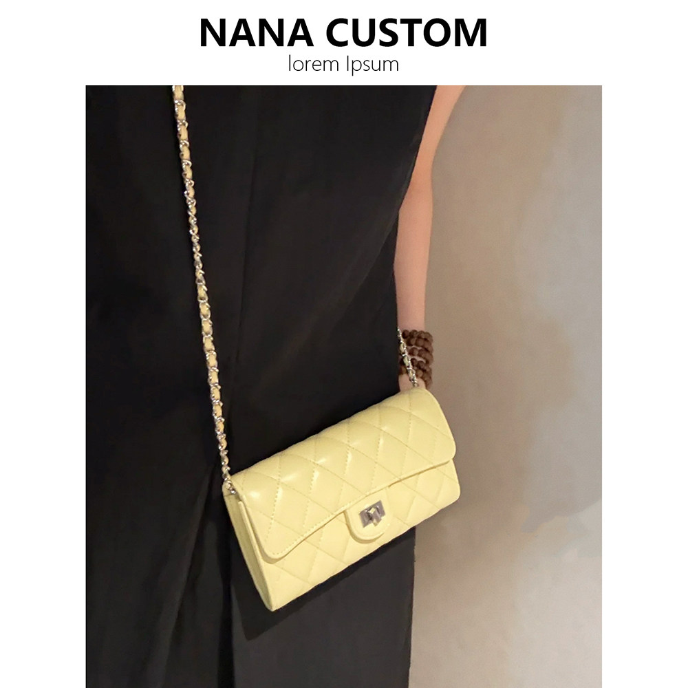 小香风黄色零钱包女手机包真皮百搭迷你小包包羊皮单肩斜挎小方包,淘宝优惠券,粉丝福利购,淘宝优惠卷