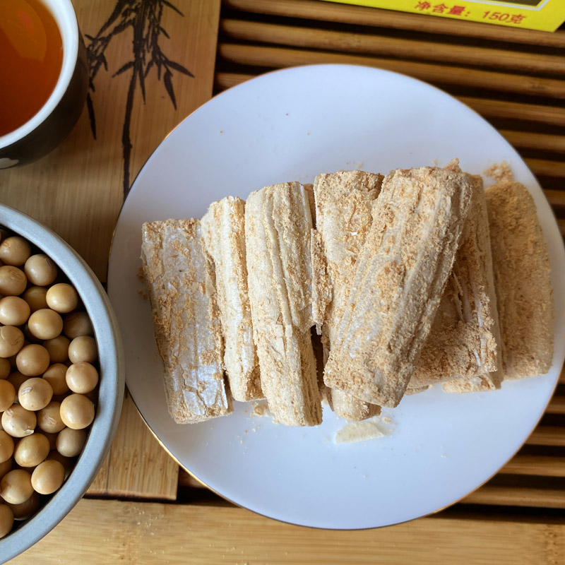 豆末糖云南通海特产黄豆面糖老式手工酥皮小吃零食豆沫面汤圆调料 - 图3