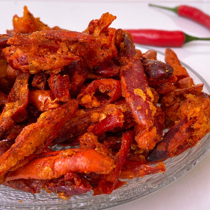 酥脆鲜香酥椒下饭菜馒头料下酒菜贵州风味休闲解馋辣椒干零食特产 - 图1