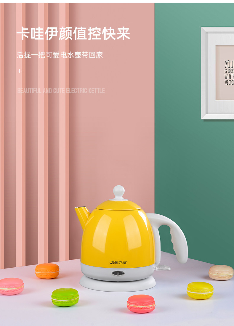 温馨之家电热办公室迷你mini烧水壶 温馨之家金钻电热水壶