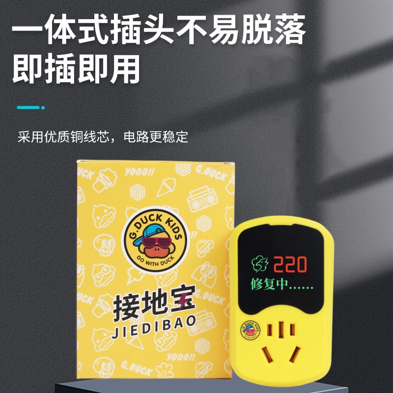 电动车智能修复器接地宝充电转换器万能型电动车三轮车电源保护-图2