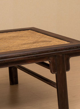 清代红木夹头榫刀牙板凉榻明清古典家具古董收藏真品老红木床榻