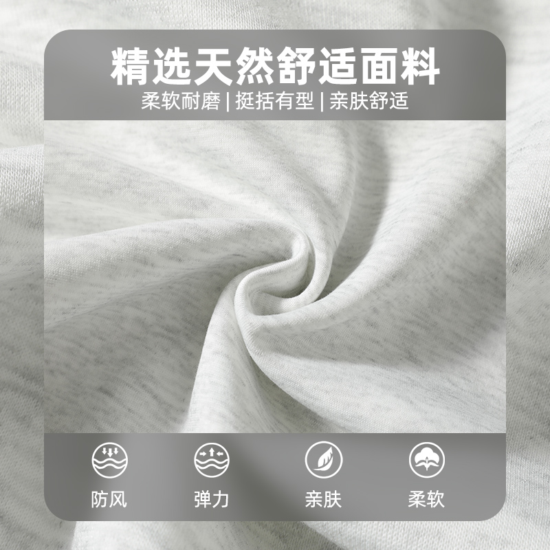 查尔斯桃心 美式cleanfit连帽卫衣男女春秋拉链宽松高街长袖上衣 - 图3