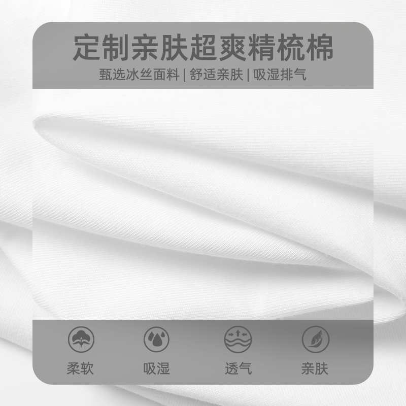 查尔斯桃心 2024年夏季短袖t恤男纯棉情侣卡通印花宽松圆领潮流-图3