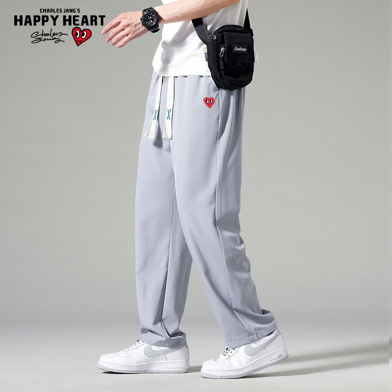  查尔斯桃心服饰休闲裤