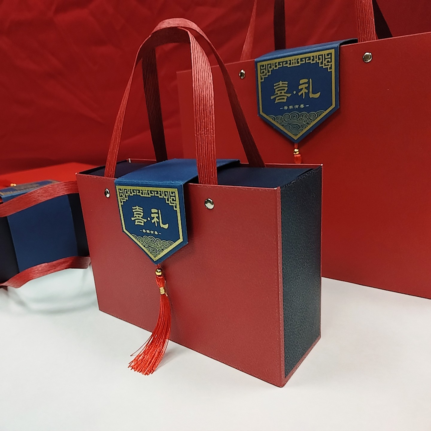 结婚订婚新款伴手礼空盒回礼盒中式喜糖盒乔迁过寿满月礼盒空盒子 - 图2