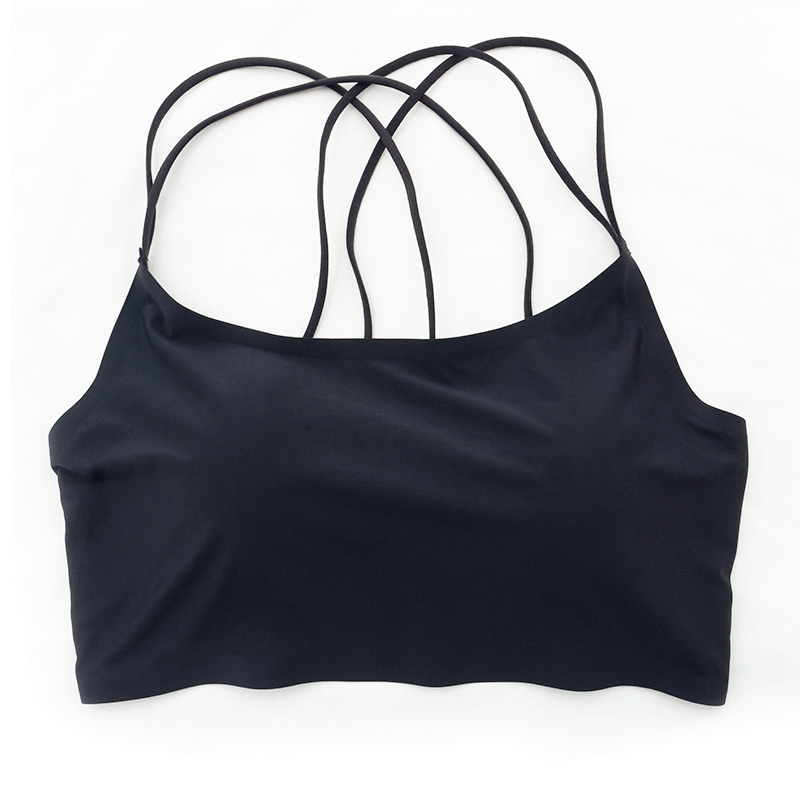 黑色运动女夏抹胸性感流行少女内衣 girlworld文胸