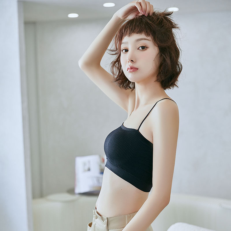 美背b打底内搭防走光夏季少女内衣 纪朵纯文胸