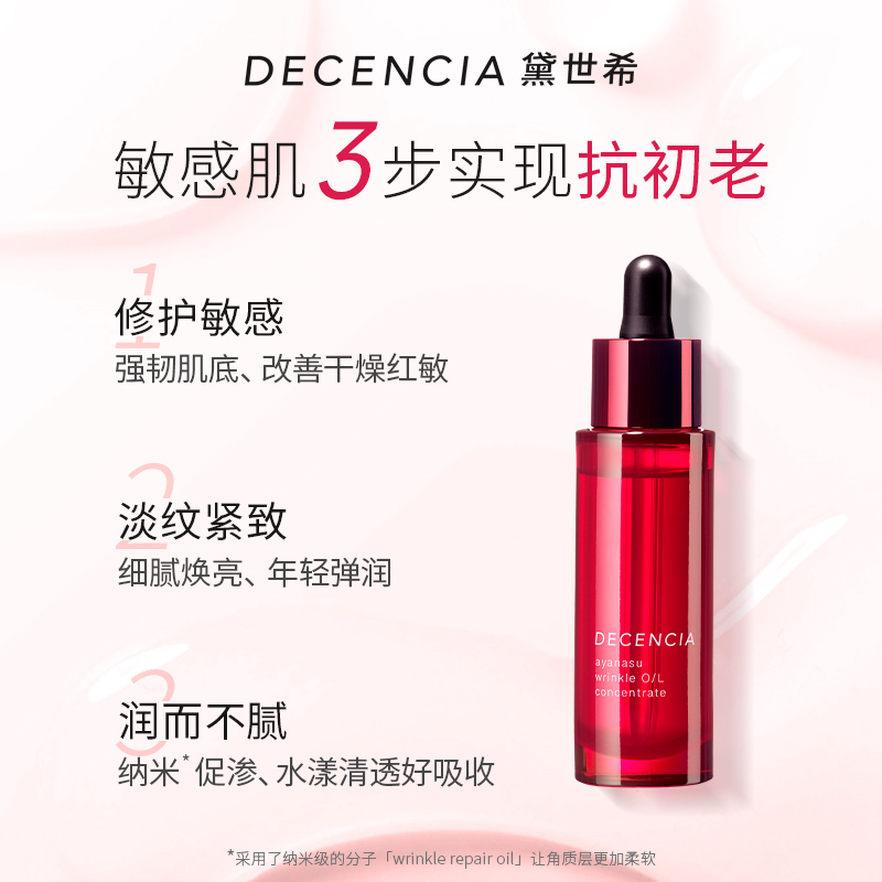 DECENCIA黛世希&POLA集团敏肌抗皱保湿抗皱精华油30ml抗衰淡纹-图1