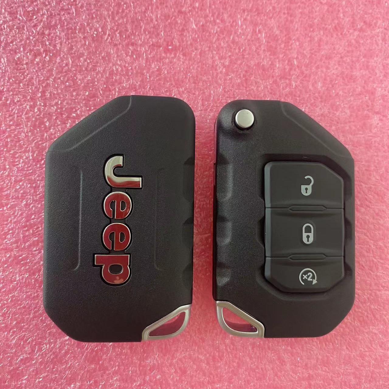 适用吉普牧马人 自由侠 指南者 折叠遥控钥匙 智能钥匙4A原装外壳 - 图3