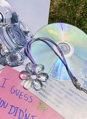 原宿decora辣妹冰透花朵项链