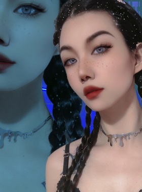 项链冷淡ins欧美小众设计感锁骨