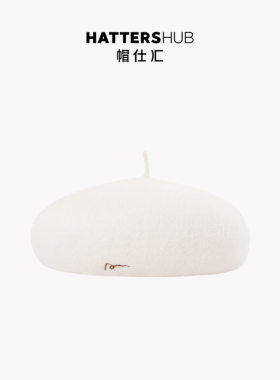 贝雷帽羊毛日系甜美女秋冬
