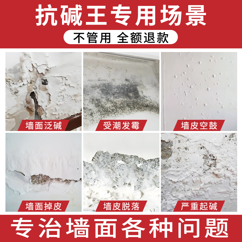墙面返碱处理内墙发霉除碱剂抗碱克星防水防潮除霉涂料反碱隔离剂