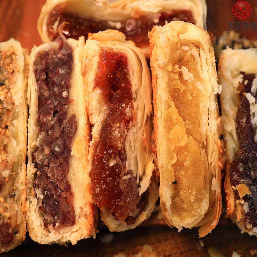 藁城黄庄玉江月饼旗舰店石家庄手工老式咸蛋黄酥皮网红蛋月烧月饼