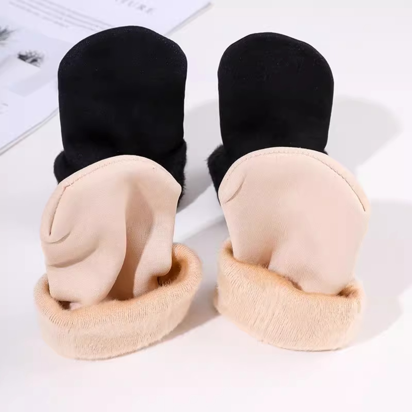 【10双装】冬季加绒加厚雪地袜防冻保暖袜子男女长筒地板袜抗寒 - 图1