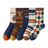 Носки, демисезонные ретро спортивные гольфы, в американском стиле, впитывают пот и запах