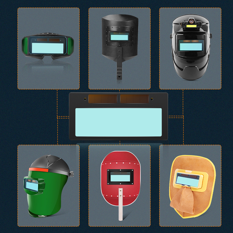 正品自动电焊变光镜片太阳能液晶焊工面罩变色电焊帽氩弧焊面罩镜