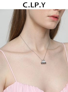 C.LP抓发夹项链时尚百搭可爱