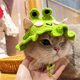 Original handmade maid cat morning sun hat