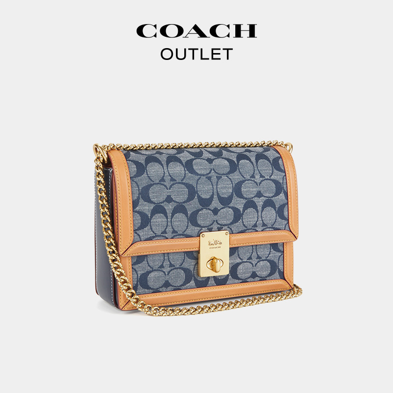 COACH/蔻驰奥莱女士经典Chambray HUTTON单肩斜挎包 - 图1