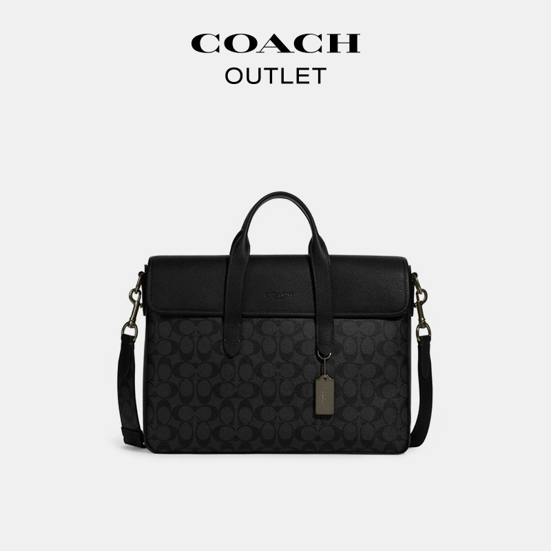 coach /蔻驰奥莱男包经典公事包 COACHoutlet男士包袋