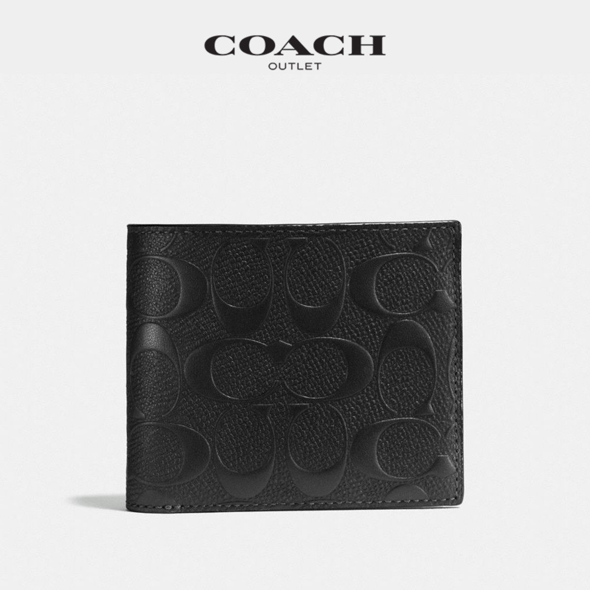 coach /蔻驰奥莱男包经典零钱包 COACHoutlet钱包
