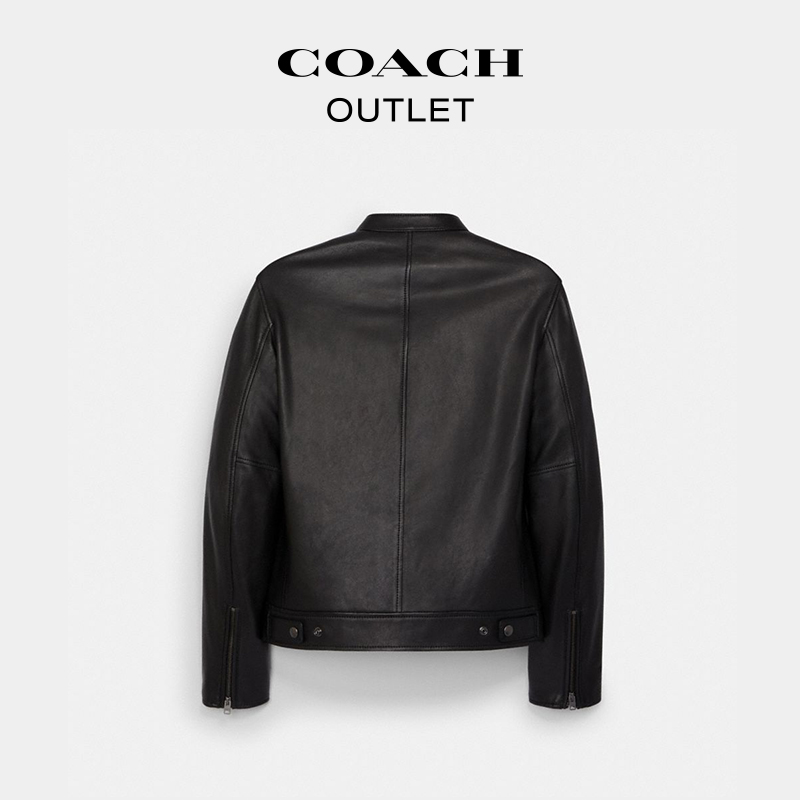 【圣诞礼物】COACH/蔻驰奥莱男士RACER夹克外套