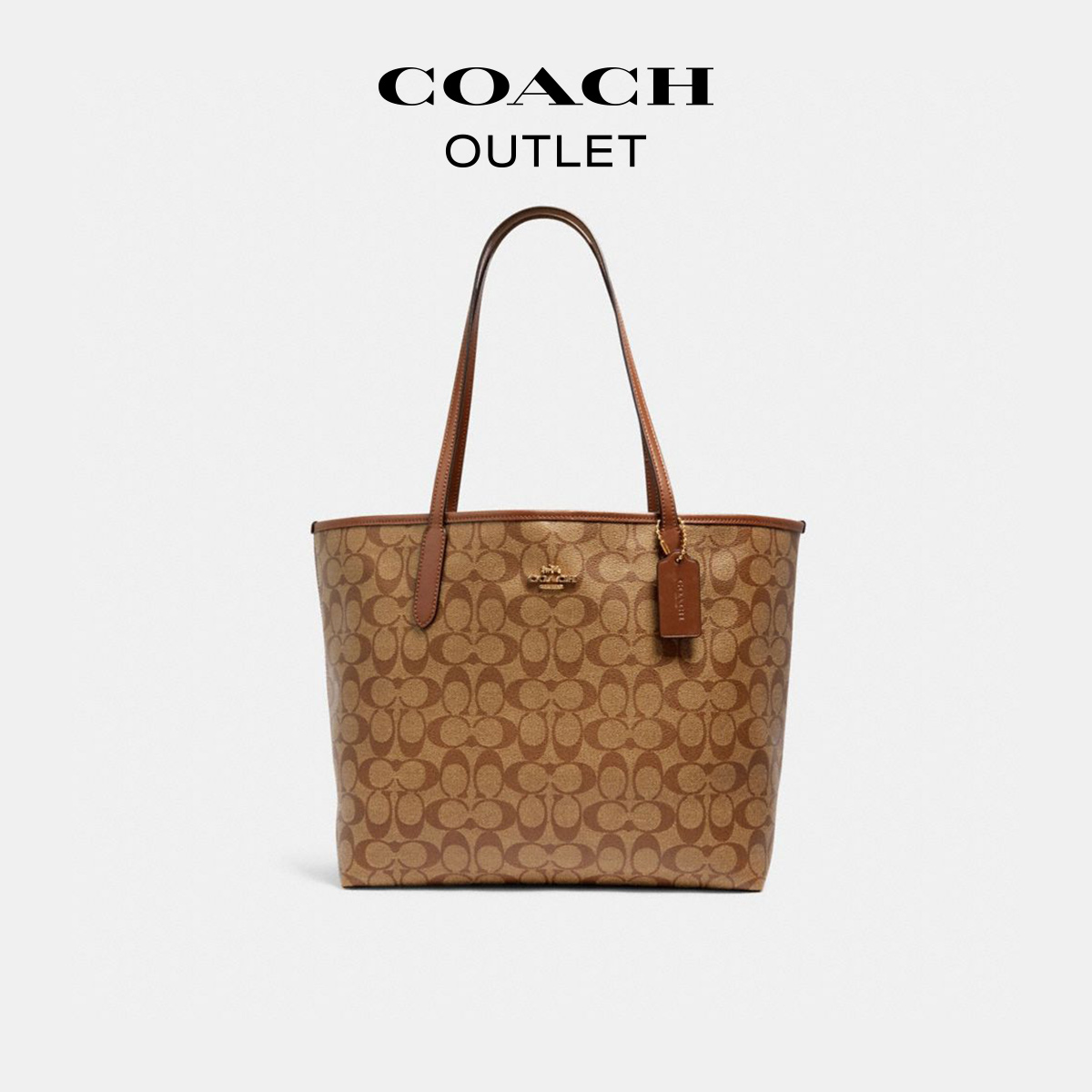 COACH/蔻馳奧萊女包經典標志CITY 托特包_COACH官方outlet旗艦店_箱包皮具_熱銷女包_男包