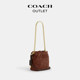 Coach Outlet Women's Calf Leather FAYE 17 Ruched Detail Drawstring Bag Crossbody Bag