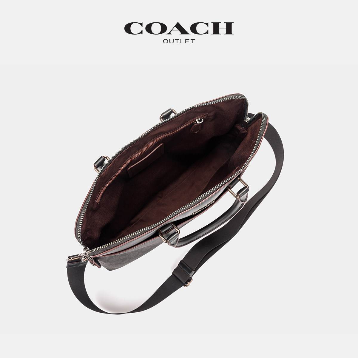 coach /蔻驰奥莱男包经典公事包 COACHoutlet男士包袋
