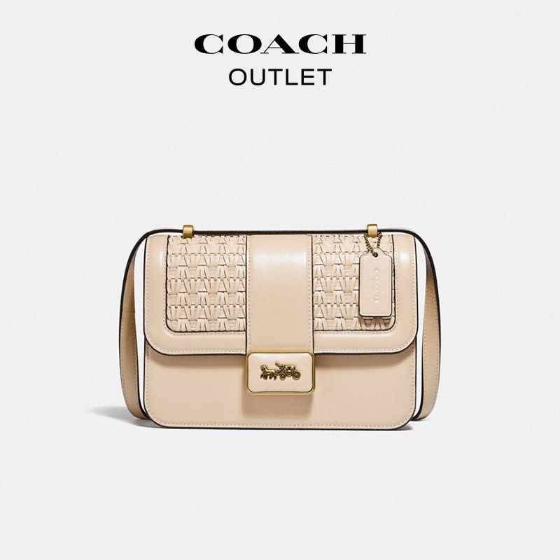 COACH/蔻驰奥莱女包编织ALIE单肩包