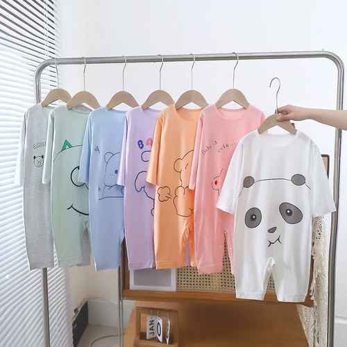 Детский летний тонкий комбинезон, пижама подходит для мужчин и женщин для девочек