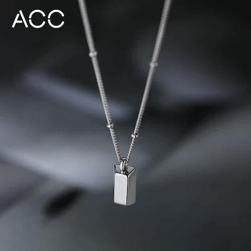 acc小金条925纯银2022年锁骨链 accshore项链