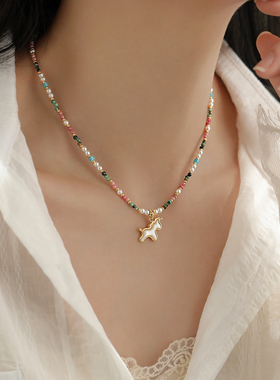 ACC多巴胺串珠项链轻奢高级爆款