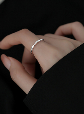 几何戒指925时尚个性女