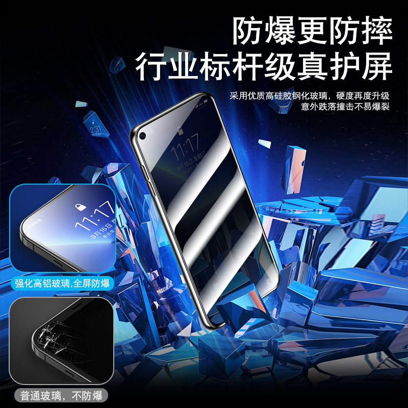 适用华为nova5pro钢化膜防窥nove5新款novo5i全屏覆盖nowa5ipro防指纹note5全包边por保护防偷窥屏4贴手机膜 - 图2