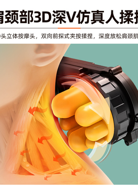 奥克斯按摩仪器经络疏通揉捏靠垫