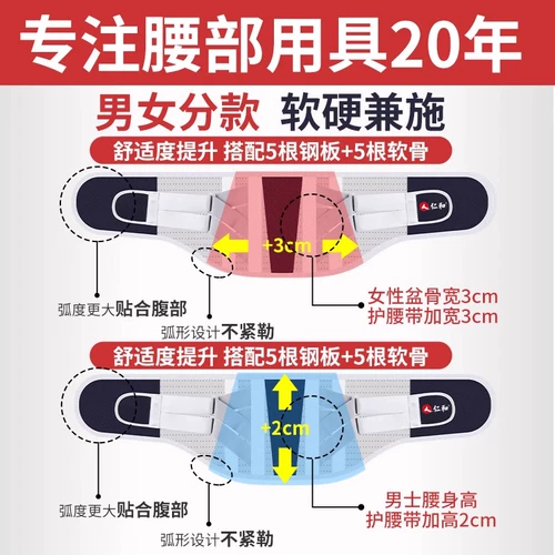 仁和 Утягивающий пояс на талию, дышащий компресс подходит для мужчин и женщин