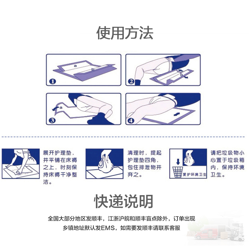 康医生老人护理垫成人纸尿垫一次性大号尿不湿6090隔尿垫10片装 - 图2