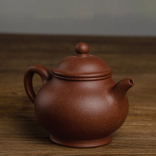 宜兴紫砂壶红降坡泥高潘壶200CC功夫茶泡茶壶手工紫砂茶具茶壶 - 图2