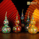 Gourde en cuivre bleu cloisonné en émail de style chinois, salle d'étude, ornements de salon, artisanat à l'étranger, cadeaux pour étrangers