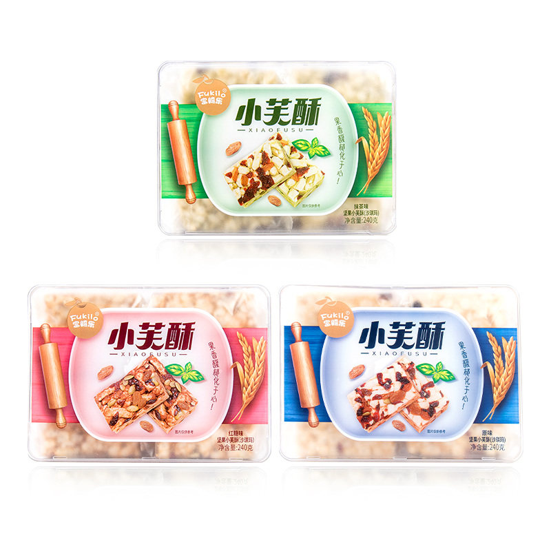 富崎乐坚果小芙酥红糖沙琪玛葡萄干 富崎乐传统糕点