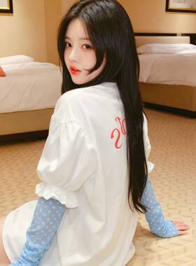 2026年新款波点冰袖女防晒袖套防紫外线男女开车宽松版冰爽凉感夏