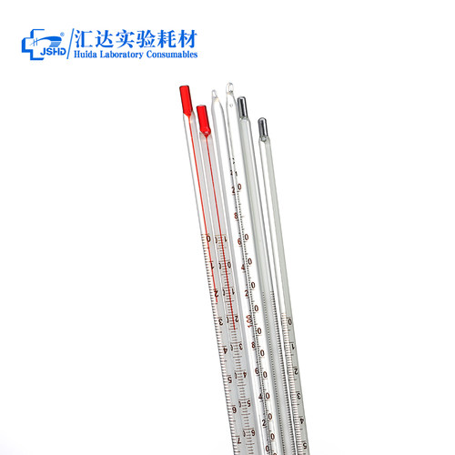 红液温度计实验室用棒式水银温度计工业/家用0-50/10-110/0-105/0-150/0-200/0-250/0-300物理化学实验温度表 - 图1