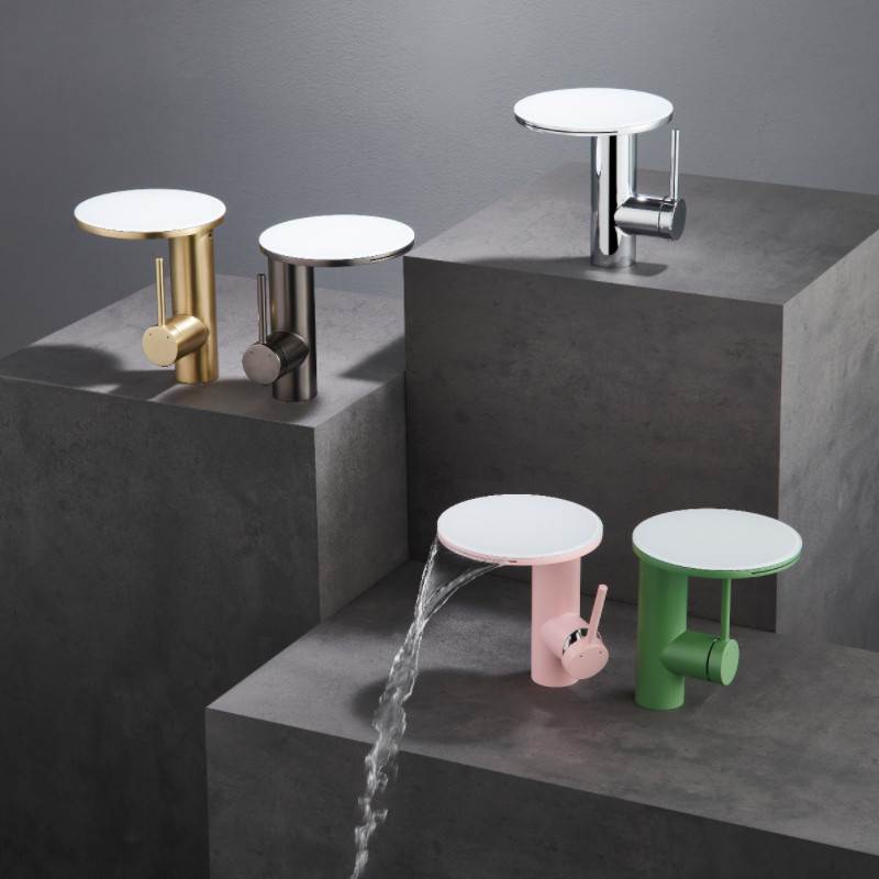 意大利瀑布式出水旋转面盆水龙头冷热家用浴室柜洗手盆水龙头家用,淘宝优惠券,粉丝福利购,淘宝优惠卷