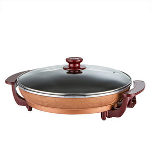 傻厨多功能电煎锅插电不粘平底烧烤韩式烤肉锅家用电热锅电烤盘