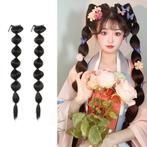 Ancient Wind Han clothes wig lengthened corn shall be bubbling with a ponytail State windy head decorated with a real picture and ancient fitting wig