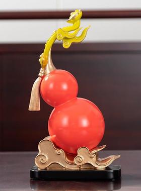 中式葫芦摆件玄关电视柜桌面酒柜装饰品客厅招财福禄新居乔迁礼物